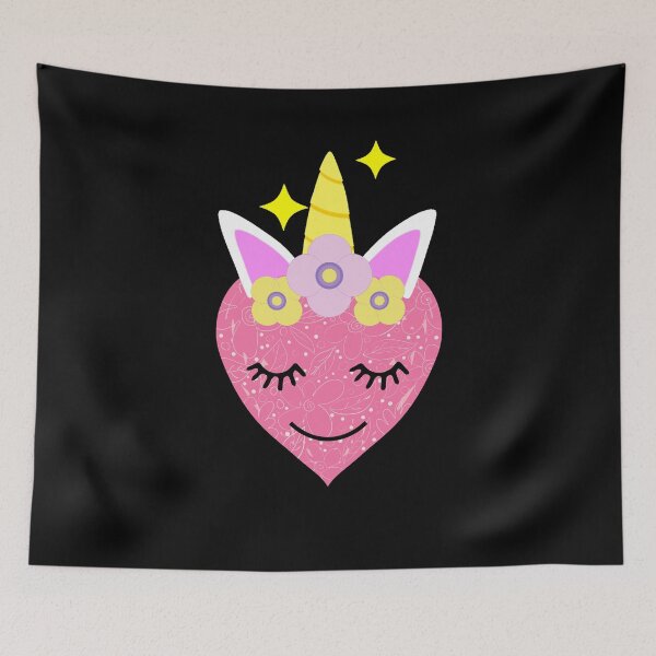 Item preview, Cute Unicorn Heart Valentines Day designed and sold by chanonnut.