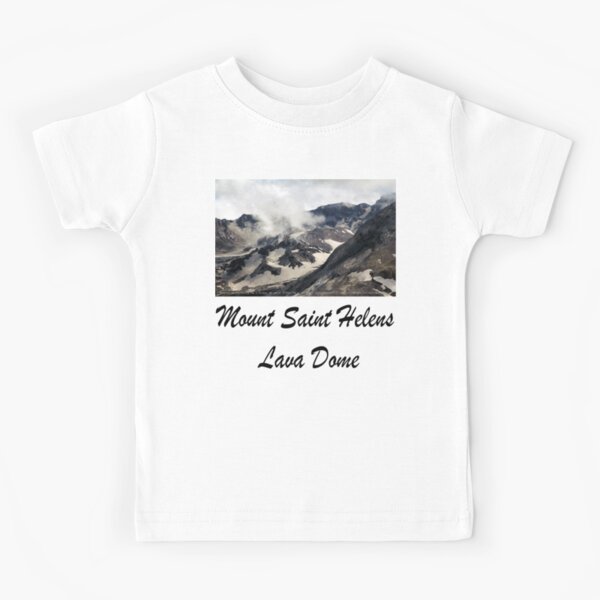 Mount St Helens lava dome closeup Kids T-Shirt