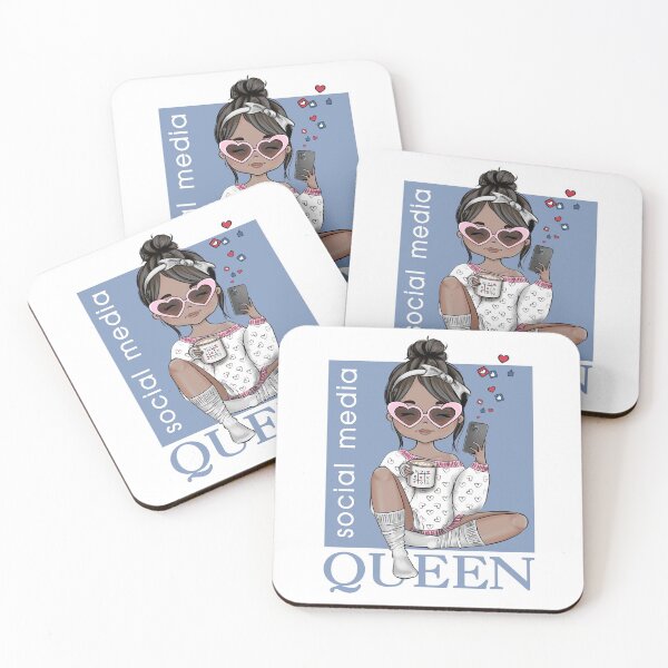 Item preview,  Social Media Queen Custom Illustration Girls  designed and sold by CreativeBu.