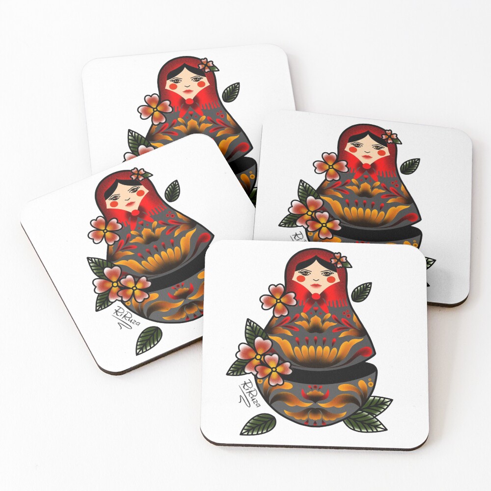 Item preview, Coasters (Set of 4) designed and sold by RiRuza.