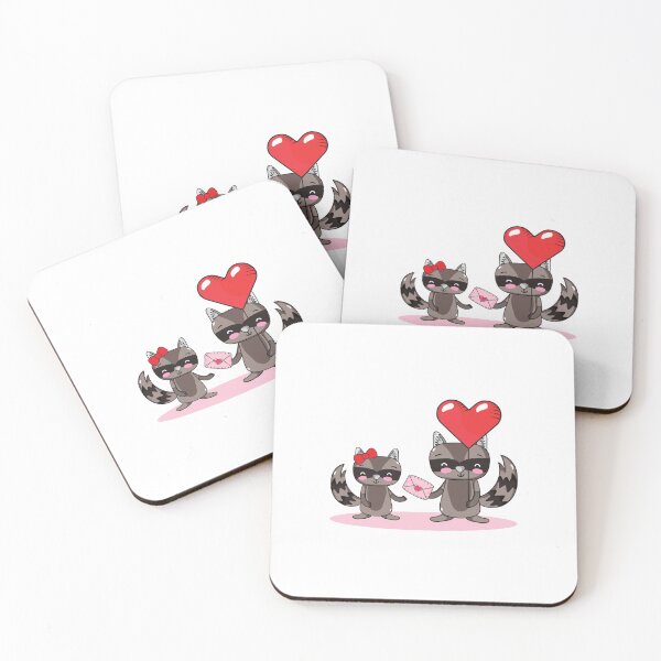 Item preview, lindo, animal, mapache, pareja, enamorado designed and sold by lhousshop.