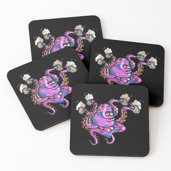 Item preview, An Octopus Drinking Beer designed and sold by thersant.
