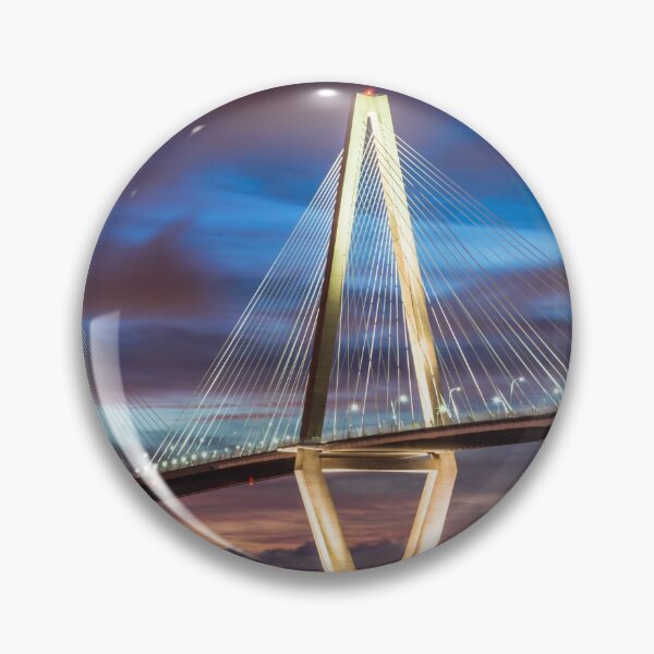 Item preview, Arthur Ravenel Bridge At Night designed and sold by mljdwhite.