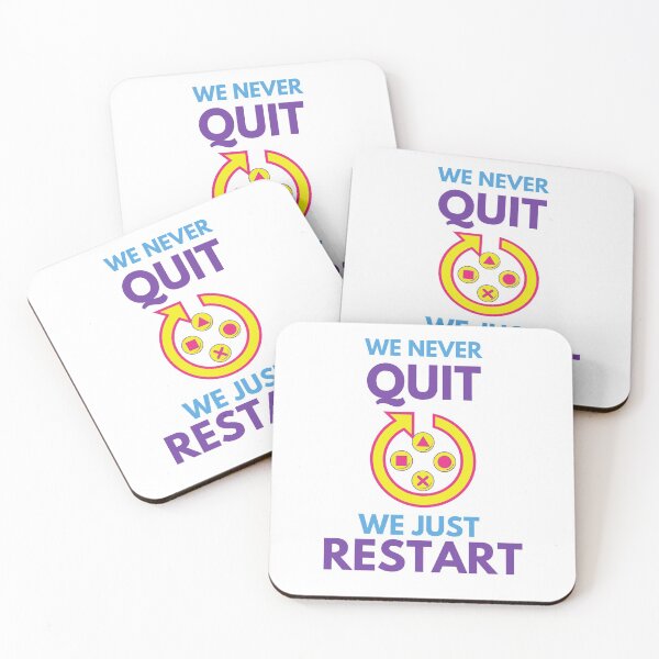 Item preview, We Never Quit We just Restart  designed and sold by Tia555.
