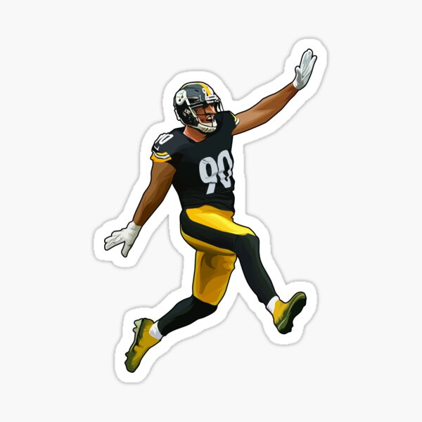 T.J Watt #90 Vinyl STICKER - Pittsburgh Steelers Nation Die Cut TJ