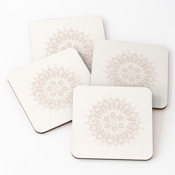 Item preview, Floral rose gold mandala designed and sold by RekhaArtGalaxy.