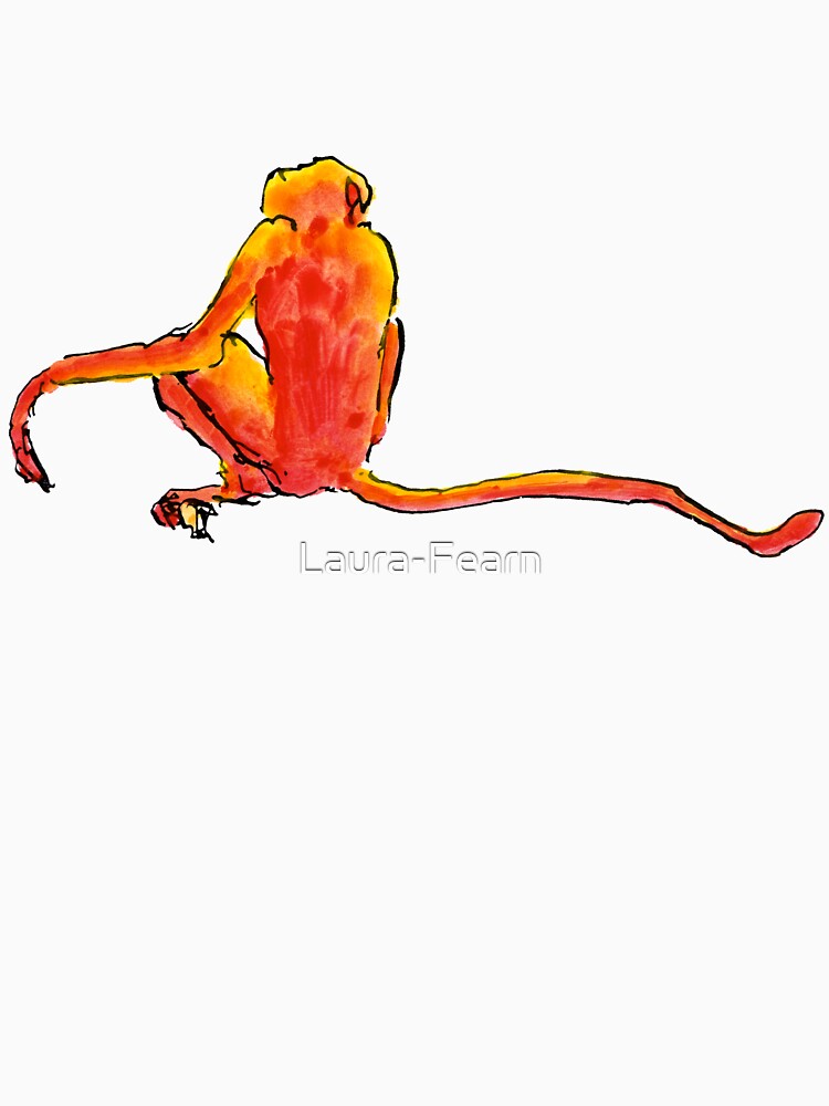 Sitting Red Monkey by Laura-Fearn