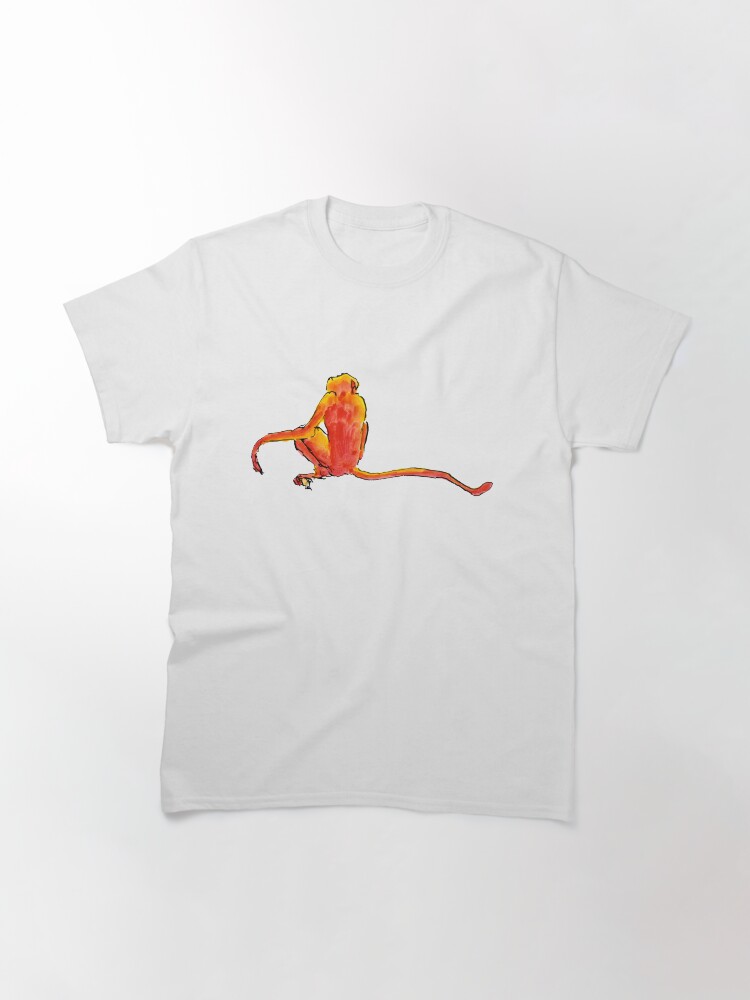 Alternate view of Sitting Red Monkey Classic T-Shirt
