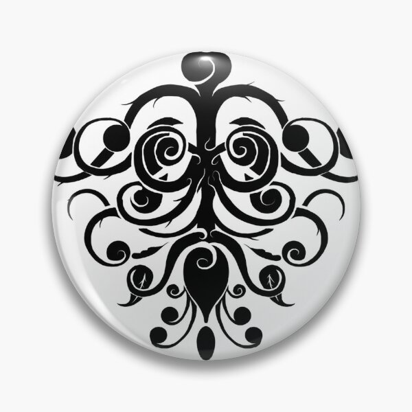 Artikelvorschau, Barockmuster im schwarzen Design 496 entworfen und verkauft von Artnigel.