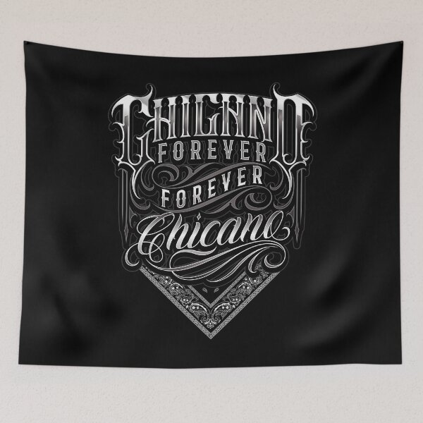 Item preview, Awesome design, intricate swirls and lowrider tattoo style elements. Looks badass. Bandana motif down the bottom. designed and sold by PrintedGifts.