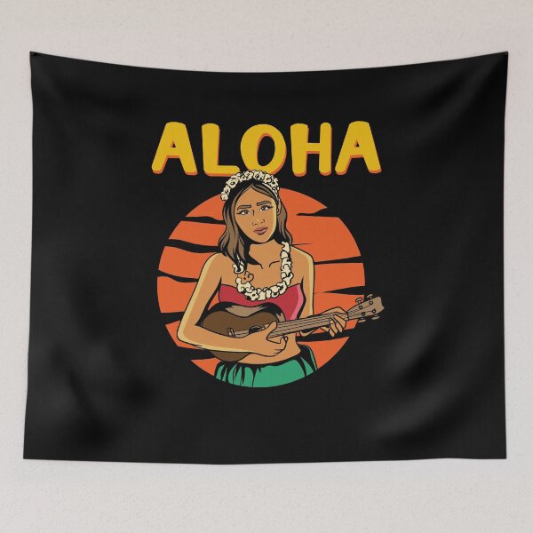 Item preview, Retro hula girl designed and sold by ElBeDesigns.