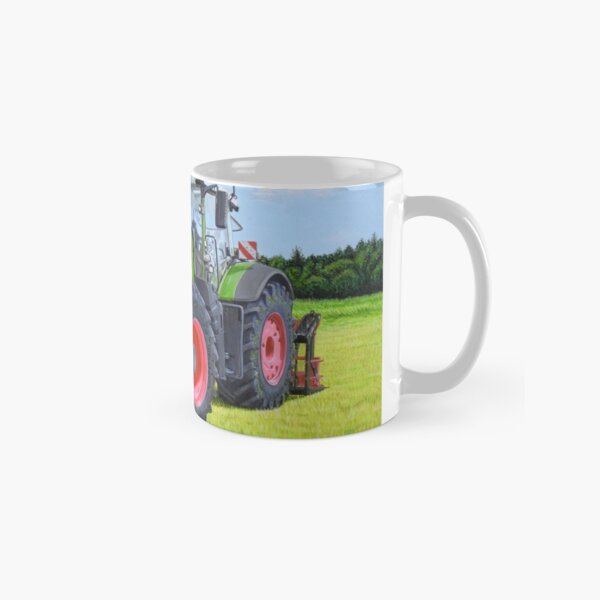 Green Tractor in Field Classic Mug