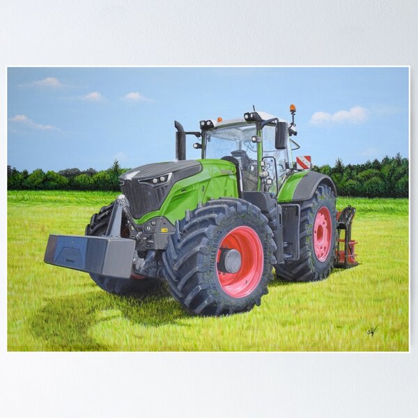 Item preview, Green Tractor in Field designed and sold by SandraWarmerdam.