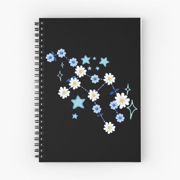 Item preview, Constellation blue flowers designed and sold by avocadissimo.