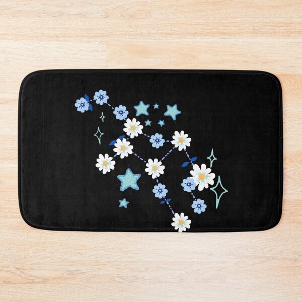 Item preview, Constellation blue flowers designed and sold by avocadissimo.