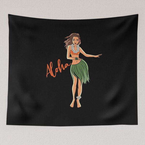 Item preview, Hula girl hawaii designed and sold by ElBeDesigns.