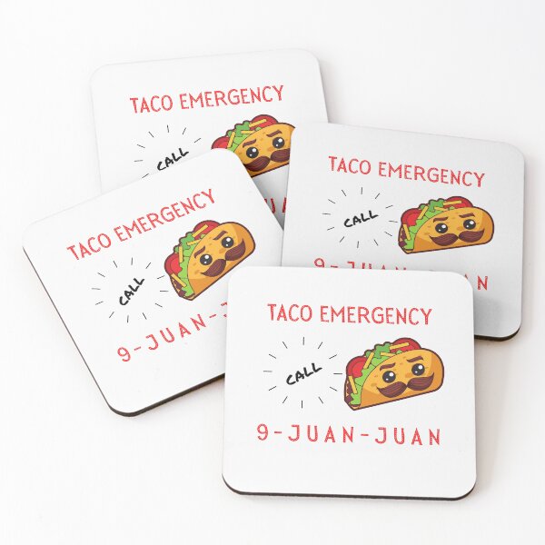 Item preview, Taco Emergrency Call 9 - Jaun - Jaun, Taco emergency call 911  Taco Themed Food Pun designed and sold by GoodMoodFood.