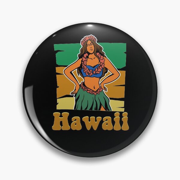 Item preview, Retro hula girl designed and sold by ElBeDesigns.