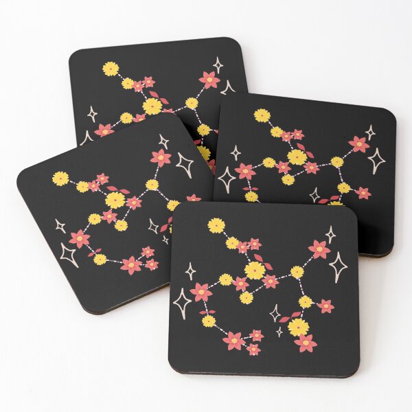 Item preview, Constellation pink flowers designed and sold by avocadissimo.