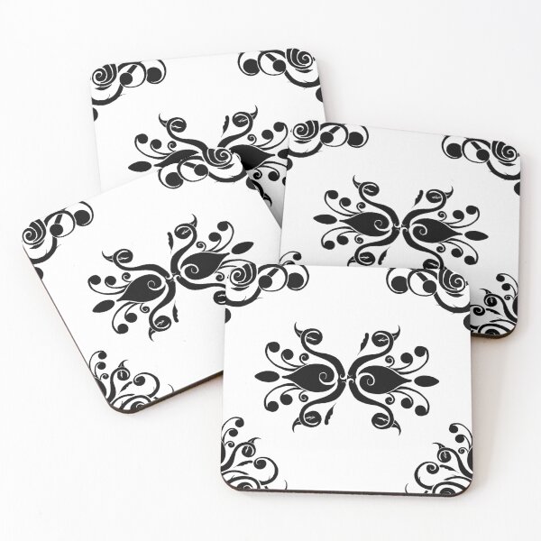 Item preview, Baroque Pattern in Black Design 497 designed and sold by Artnigel.