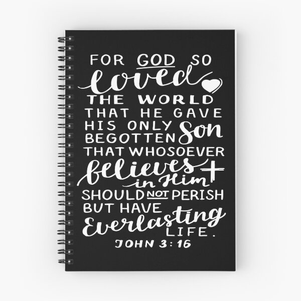 Item preview, John 3:16 Quote The Bible Gospel of John of the New Testament designed and sold by ProjectX23.