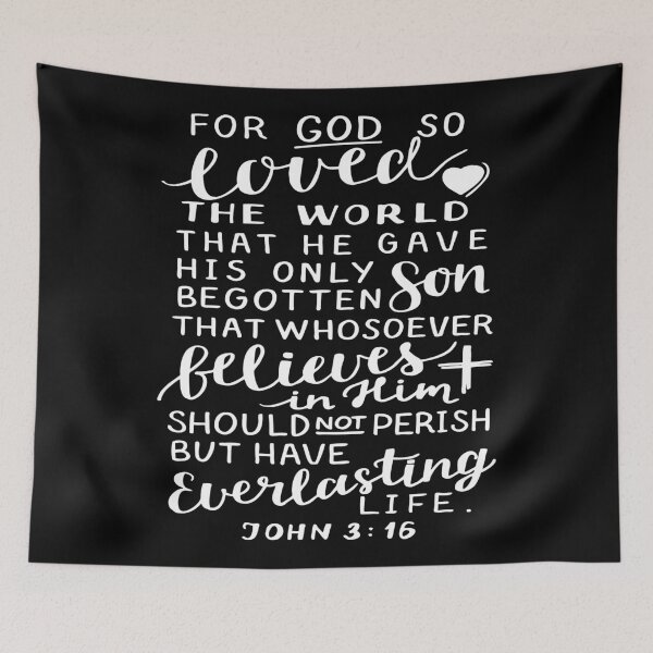 Item preview, John 3:16 Quote The Bible Gospel of John of the New Testament designed and sold by ProjectX23.