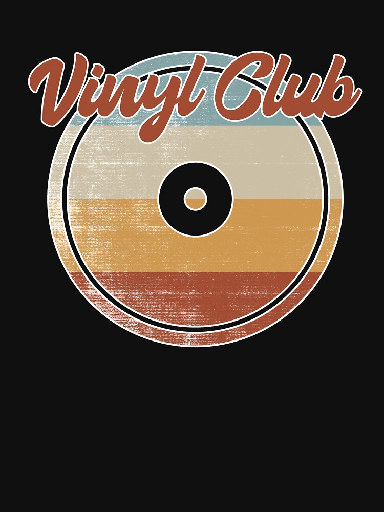 The Vinyl Love Club in Navy Basic Tee