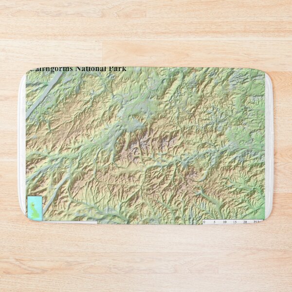 Item preview, Map of the Cairngorms designed and sold by ianturton.