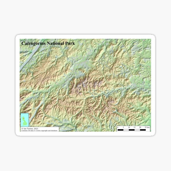 Item preview, Map of the Cairngorms designed and sold by ianturton.