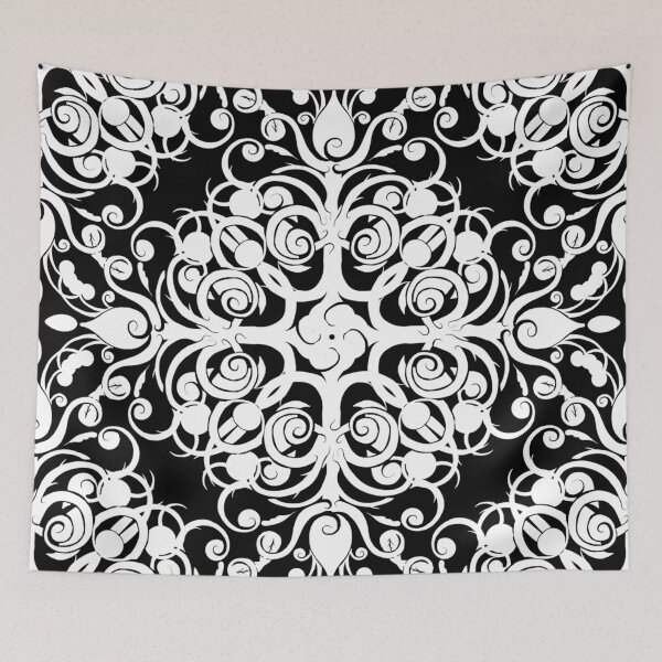 Item preview, Baroque Pattern in Black Design 498 designed and sold by Artnigel.