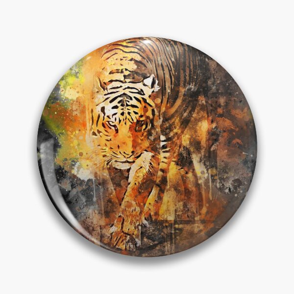 Item preview, Black Flaming Tiger designed and sold by Lemoire.