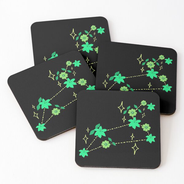 Item preview, Constellation green flowers designed and sold by avocadissimo.