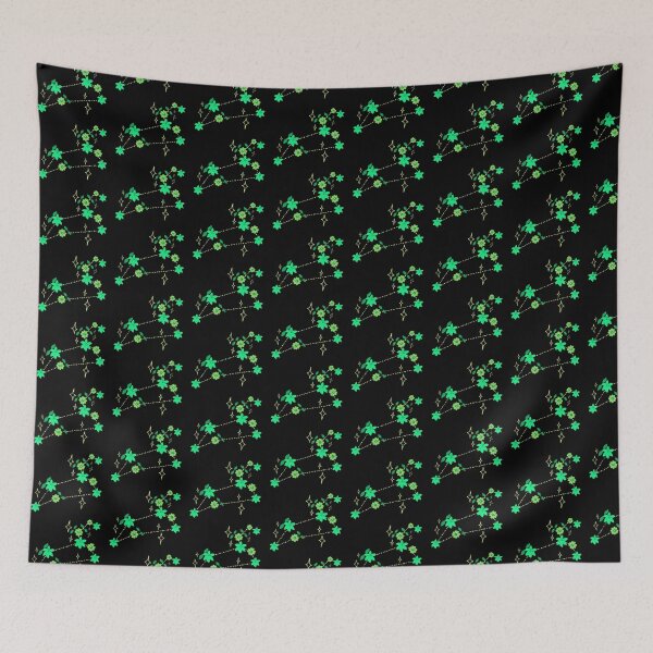 Item preview, Constellation green flowers designed and sold by avocadissimo.