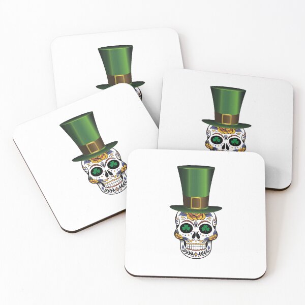 Item preview, Sugar Skull Saint Patricks Day of Dead designed and sold by TrueFit Essentials.