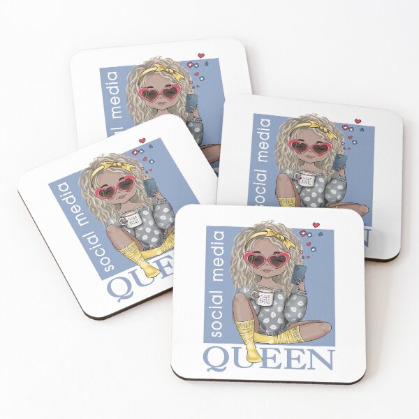 Item preview, Social Media Queen Custom Illustration Girls  designed and sold by CreativeBu.