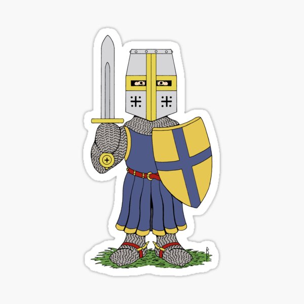 Item preview, Cute Medieval Knight designed and sold by Azure Lion Productions.