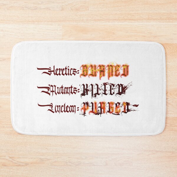 Item preview, heretics burned, muants, killed, unclean, purged designed and sold by SuiCom666.