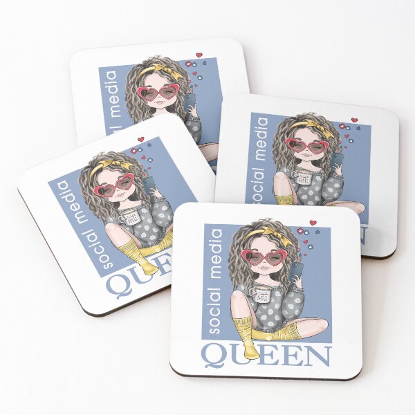 Item preview, Social Media Queen Custom Illustration Girls  designed and sold by CreativeBu.