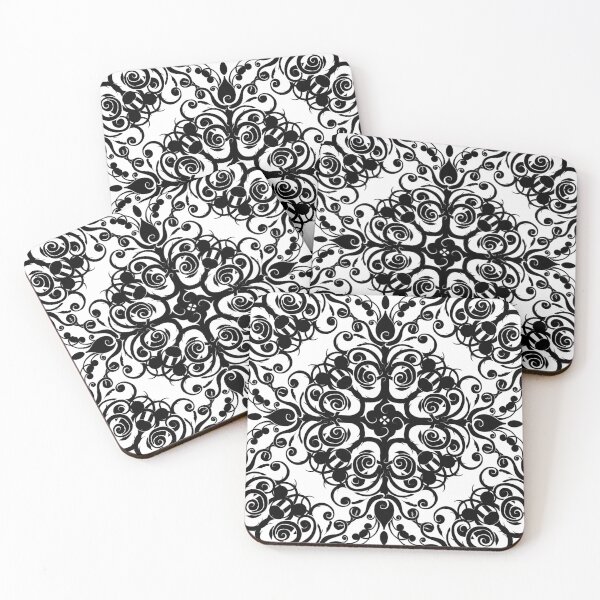 Item preview, Baroque Pattern in Black Design 499 designed and sold by Artnigel.