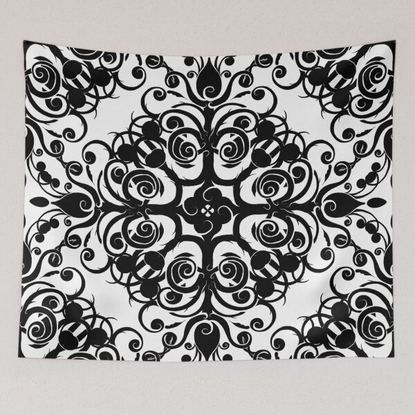 Item preview, Baroque Pattern in Black Design 499 designed and sold by Artnigel.