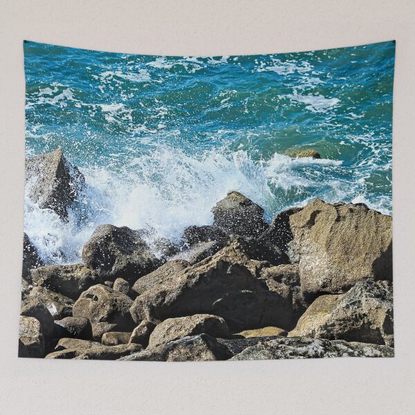 Item preview, Rocky Seashore Wave Seascape designed and sold by worldways.