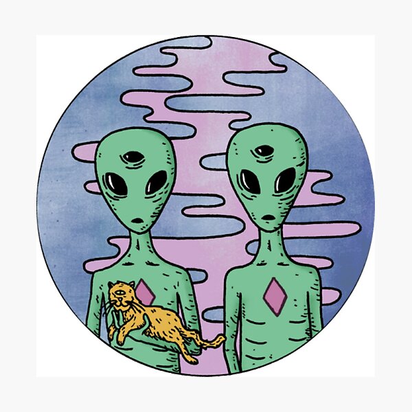Item preview, Alien Twins designed and sold by Ravanna Lotus.