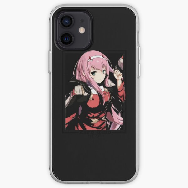 Zero Two Horns Iphone Cases Covers Redbubble - roblox zero two horns