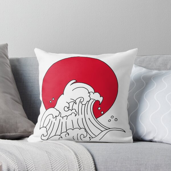 Item preview, Ola de tsunami con sol rojo designed and sold by ScellieBones.