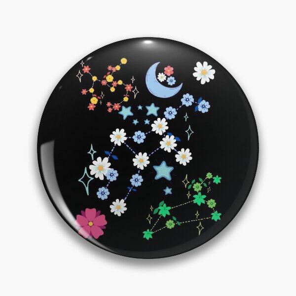 Item preview, Flowers night sky designed and sold by avocadissimo.