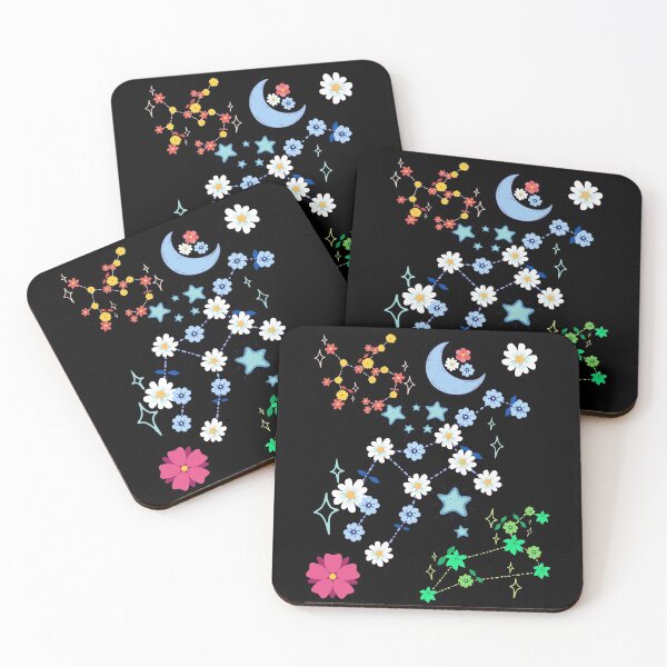 Item preview, Flowers night sky designed and sold by avocadissimo.