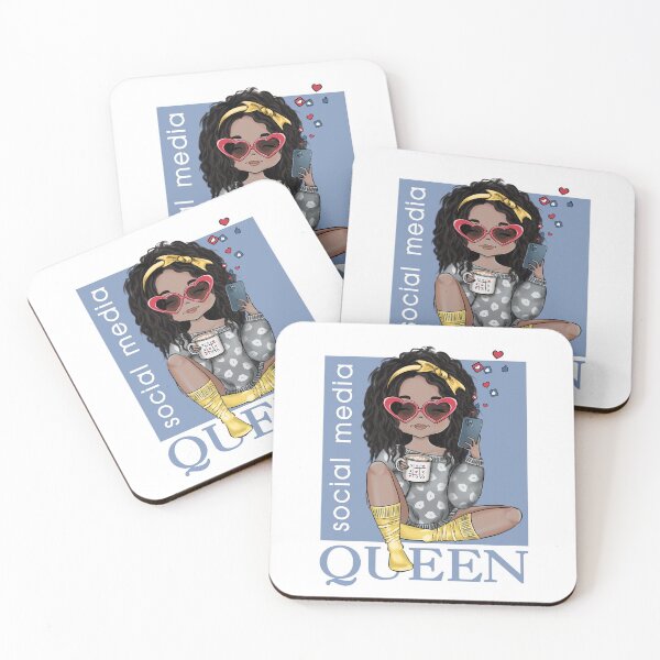 Item preview, Social Media Queen Custom Illustration Girls  designed and sold by CreativeBu.