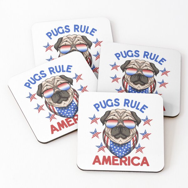 Item preview, Pugs Rule America designed and sold by Meliafroggy.