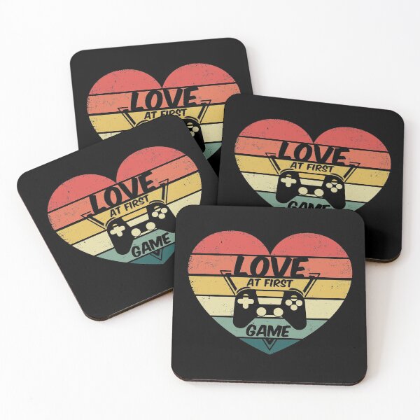 Item preview, VALENTINES DAY GAMER GIFT, LOVE AT FIRST GAME, VIDEO GAMES GIFT RETRO VINTAGE designed and sold by TheFirstOne.