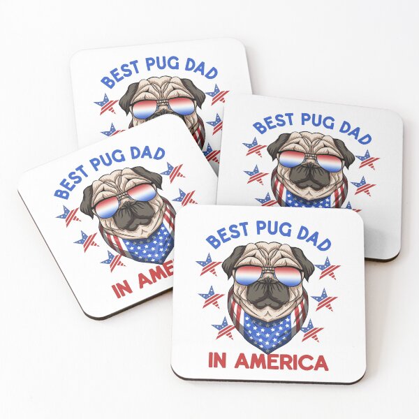 Item preview, Best Pug Dad In America designed and sold by Meliafroggy.